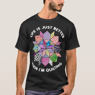 T-shirt La vie est juste meilleure quand je suis en train