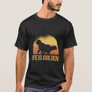 T-shirt La Vie Est Le Chien D'Or Adulte De Retriever - Gol