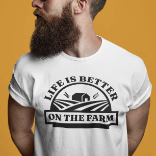 T-shirt La Vie Est Meilleure À La Ferme