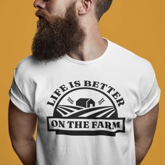 T-shirt La Vie Est Meilleure À La Ferme
