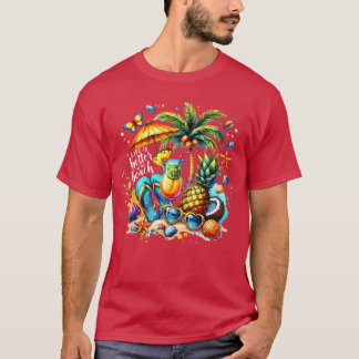 T-shirt La vie est meilleure à la plage Vacances d'été à H