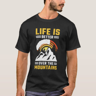 T-shirt La vie est meilleure au-dessus du parachutisme dan