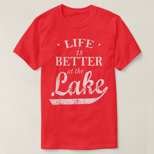 T-shirt La Vie Est Meilleure Au Lac T  (Design devant)