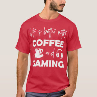 T-shirt La vie est meilleure avec du café et des amies de