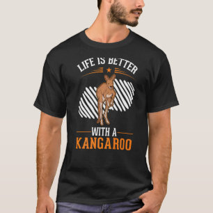 T-shirt La vie est meilleure avec Kangaroo Premium_1