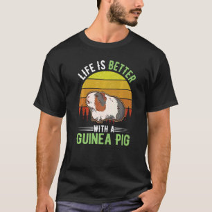 T-shirt La vie est meilleure avec la Guinea Pig Premium