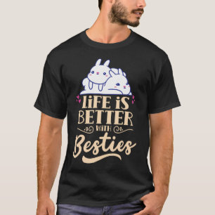 T-shirt La vie est meilleure avec l'amitié des meilleures
