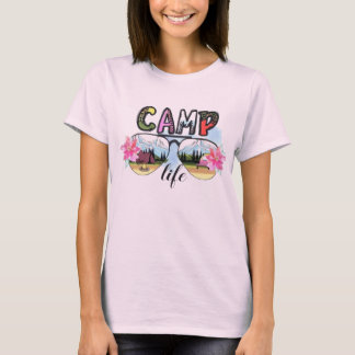 T-shirt La vie est meilleure avec le feu de camp