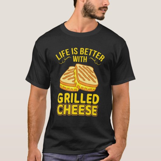 T-shirt La Vie Est Meilleure Avec Le Graphi Sandwich Au Fr (Devant)