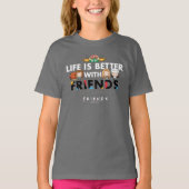 T-shirt La vie est meilleure avec les amis™ Chibi Art (Devant)