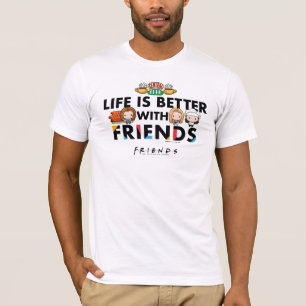 T-shirt La vie est meilleure avec les amis™ Chibi Art