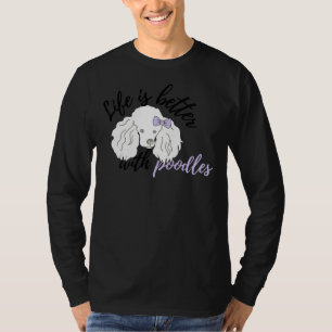 T-shirt La Vie Est Meilleure Avec Les Canicules Blancs