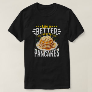 T-shirt la vie est meilleure avec les crêpes