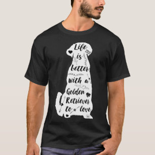 T-shirt La Vie Est Meilleure Avec Un Auteur D'Or Pour Aime