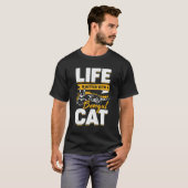 T-shirt La Vie Est Meilleure Avec Un Chat Du Bengale (Devant entier)