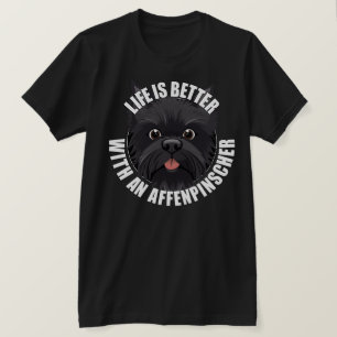 T-shirt La Vie Est Meilleure Avec Un Chien Chien Chien Coc
