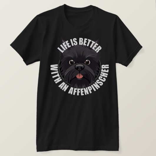 T-shirt La Vie Est Meilleure Avec Un Chien Chien Chien Coc (Design devant)