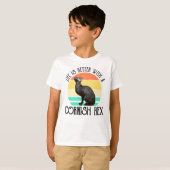 T-shirt La vie est meilleure avec un Cornish Rex (Devant entier)