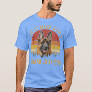 T-shirt La Vie Est Meilleure Avec Un Vintag Retro Berger A