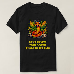 T-shirt La vie est meilleure avec une joie de serpent des 