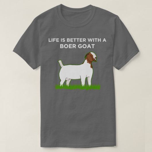 T-shirt La vie est meilleure Boat Goat Lover (Design devant)