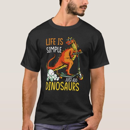 T-shirt La Vie Est Simple Il Suffit D'Ajouter Des Citation (Devant)
