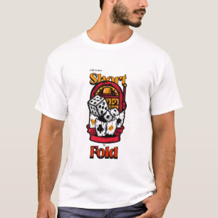 T-shirt La vie est trop courte pour plier, Jeux Casino Pok