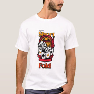 T-shirt La vie est trop courte pour plier, Jeux Casino Pok