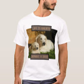 T-shirt La Vie Est Un Chien D'Or (Devant)