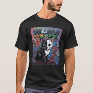 T-shirt La vie est un mélange de couleurs et de contrastes