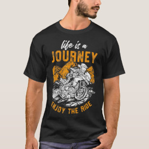 T-shirt La Vie Est Un Voyage Moto Drag Racing