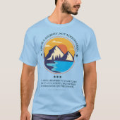 T-shirt La Vie Est Un Voyage, Pas Une Destination (Devant)