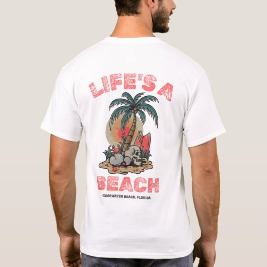 T-shirt La vie est une plage par Salty AF (Dos)