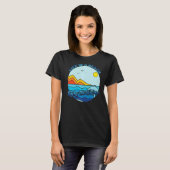 T-shirt La Vie Est Une Plage Profitez Des Vagues Vacances  (Devant entier)