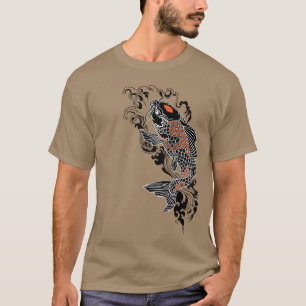 T-shirt La vie est une question d'équilibre. Poisson koi n