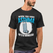 T-shirt La vie est une roue inhalée Allergie de l'asthme r (Devant)