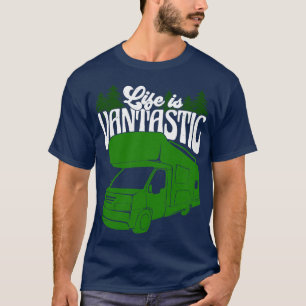 T-shirt La Vie Est Vantastique Camper Van Propriétaire Cad
