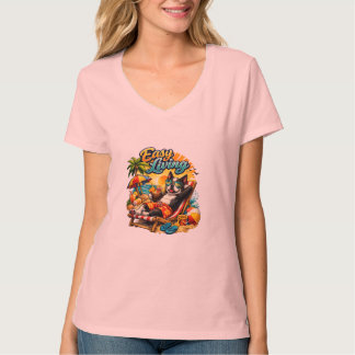 T-shirt La vie facile du Terrier de Boston