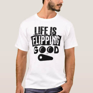 T-shirt La Vie Flirte Bon Pinball Lover Arcade Gamer