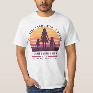 T-shirt La vie ne vient pas avec un manuel Joyeuse Fête de
