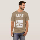 T-shirt La vie n'est pas juste Désolé Maalsh en arabe (Devant entier)