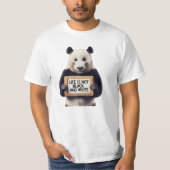 T-shirt La vie n'est pas noire et blanche (Devant)
