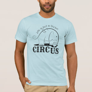 T-shirt La vie n'est qu'un ... Doodle d'éléphant