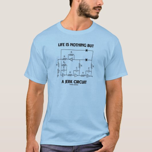 T-shirt La vie n'est rien mais un circuit de secousse (Devant)