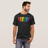 T-shirt LA VIE NOIRE EST IMPORTANTE - BLM Rainbow (Devant entier)