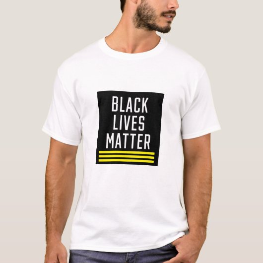 T-shirt La vie noire importe (Devant)
