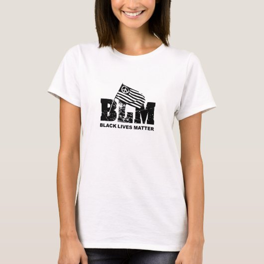 T-shirt La vie noire importe (Devant)