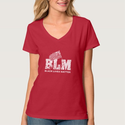 T-shirt La vie noire importe (Devant)