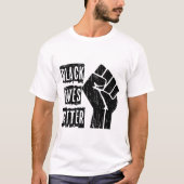 T-shirt La vie noire importe (Devant)