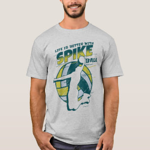T-shirt La Vie Rétro Est Meilleure Avec Le Spikeball